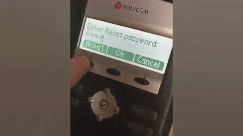 Как сбросить Polycom SoundPoint IP 335 к заводским настройкам без пароля.