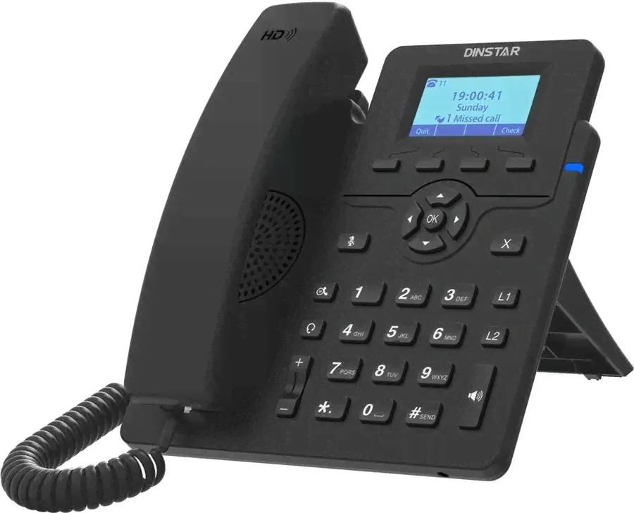 VoIP-телефон Dinstar черный C60U